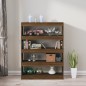 vidaXL Bücherregal/Raumteiler Braun Eichen-Optik 100×30×135 cm vidaXL Bücherregal/Raumteiler Braun Eichen-Optik 100×30×135 cm