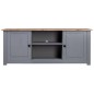 vidaXL TV-Schrank Grau 120x40x50 cm Massivholz Panama-Kiefer vidaXL TV-Schrank Grau 120x40x50 cm Massivholz Panama-Kiefer