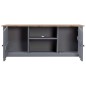 vidaXL TV-Schrank Grau 120x40x50 cm Massivholz Panama-Kiefer vidaXL TV-Schrank Grau 120x40x50 cm Massivholz Panama-Kiefer