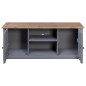 vidaXL TV-Schrank Grau 120x40x50 cm Massivholz Panama-Kiefer vidaXL TV-Schrank Grau 120x40x50 cm Massivholz Panama-Kiefer