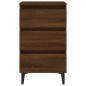 vidaXL Nachttische 2 Stk. Metallbeinen Braun Eichen-Optik 40x35x69 cm vidaXL Nachttische 2 Stk. Metallbeinen Braun Eichen-Optik 40x35x69 cm