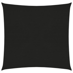 vidaXL Sonnensegel 160 g/m² Schwarz 2x2 m HDPE
