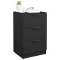 vidaXL Nachttische 2 Stk. Schwarz 40x36x65 cm vidaXL Nachttische 2 Stk. Schwarz 40x36x65 cm