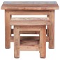 vidaXL Satztische 2 Stk. Altholz Massiv vidaXL Satztische 2 Stk. Altholz Massiv