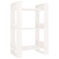 vidaXL Bücherregal/Raumteiler Weiß 60x35x91 cm Massivholz Kiefer vidaXL Bücherregal/Raumteiler Weiß 60x35x91 cm Massivholz Kiefer