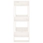 vidaXL Bücherregal/Raumteiler Weiß 60x35x91 cm Massivholz Kiefer vidaXL Bücherregal/Raumteiler Weiß 60x35x91 cm Massivholz Kiefer