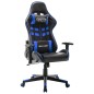 Gaming-Stuhl Schwarz und Blau Kunstleder Gaming-Stuhl Schwarz und Blau Kunstleder