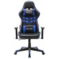 Gaming-Stuhl Schwarz und Blau Kunstleder Gaming-Stuhl Schwarz und Blau Kunstleder