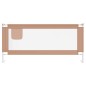 vidaXL Kleinkind-Bettschutzgitter Taupe 200x25 cm Stoff vidaXL Kleinkind-Bettschutzgitter Taupe 200x25 cm Stoff