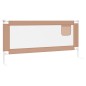 vidaXL Kleinkind-Bettschutzgitter Taupe 200x25 cm Stoff vidaXL Kleinkind-Bettschutzgitter Taupe 200x25 cm Stoff