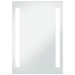 vidaXL Badezimmer-Wandspiegel mit LEDs 60x80 cm
