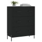 vidaXL Sideboard Schwarz 69,5x34x90 cm Holzwerkstoff vidaXL Sideboard Schwarz 69,5x34x90 cm Holzwerkstoff