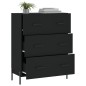 vidaXL Sideboard Schwarz 69,5x34x90 cm Holzwerkstoff vidaXL Sideboard Schwarz 69,5x34x90 cm Holzwerkstoff