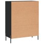 vidaXL Sideboard Schwarz 69,5x34x90 cm Holzwerkstoff vidaXL Sideboard Schwarz 69,5x34x90 cm Holzwerkstoff
