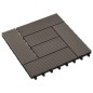 vidaXL Terrassenfliesen 11 Stück WPC 30 x 30 cm 1 qm Dunkelbraun vidaXL Terrassenfliesen 11 Stück WPC 30 x 30 cm 1 qm Dunkelbraun