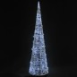 vidaXL LED-Kegel Acryl Weihnachtsdeko Pyramide Kaltweiß 120 cm vidaXL LED-Kegel Acryl Weihnachtsdeko Pyramide Kaltweiß 120 cm