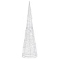 vidaXL LED-Kegel Acryl Weihnachtsdeko Pyramide Kaltweiß 120 cm vidaXL LED-Kegel Acryl Weihnachtsdeko Pyramide Kaltweiß 120 cm