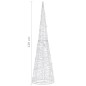 vidaXL LED-Kegel Acryl Weihnachtsdeko Pyramide Kaltweiß 120 cm vidaXL LED-Kegel Acryl Weihnachtsdeko Pyramide Kaltweiß 120 cm