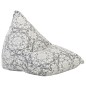 Beanbag Hellgrau Stoff Patchwork Beanbag Hellgrau Stoff Patchwork
