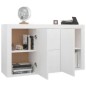 vidaXL Sideboard Weiß 120×36×69 cm Holzwerkstoff vidaXL Sideboard Weiß 120×36×69 cm Holzwerkstoff