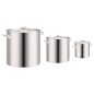vidaXL 3-tlg. Kochtopf-Set 50/21/6 L Edelstahl vidaXL 3-tlg. Kochtopf-Set 50/21/6 L Edelstahl