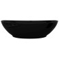 Keramik Waschbecken Hahnloch/Überlaufloch schwarz oval Keramik Waschbecken Hahnloch/Überlaufloch schwarz oval