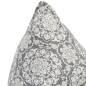 Beanbag Hellgrau Stoff Patchwork Beanbag Hellgrau Stoff Patchwork