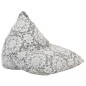 Beanbag Hellgrau Stoff Patchwork Beanbag Hellgrau Stoff Patchwork