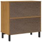 vidaXL Sideboard mit Glastür FLAM 80x40x80 cm Massivholz Kiefer vidaXL Sideboard mit Glastür FLAM 80x40x80 cm Massivholz Kiefer