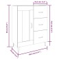 vidaXL Sideboard Grau Sonoma 69,5x34x90 cm Holzwerkstoff vidaXL Sideboard Grau Sonoma 69,5x34x90 cm Holzwerkstoff