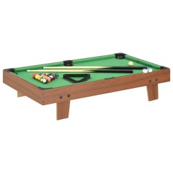 vidaXL 3-Fuß-Mini-Billardtisch 92×52×19 cm Braun und Grün 