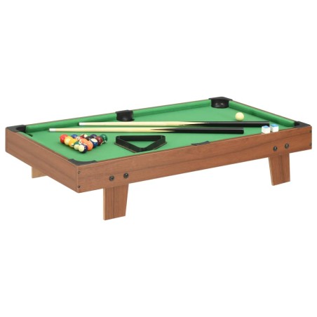 vidaXL 3-Fuß-Mini-Billardtisch 92×52×19 cm Braun und Grün 