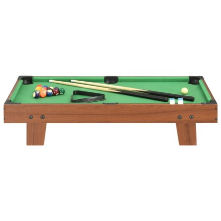 vidaXL 3-Fuß-Mini-Billardtisch 92×52×19 cm Braun und Grün 