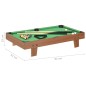 vidaXL 3-Fuß-Mini-Billardtisch 92×52×19 cm Braun und Grün vidaXL 3-Fuß-Mini-Billardtisch 92×52×19 cm Braun und Grün