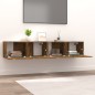 vidaXL TV-Schränke 2 Stk. Räuchereiche 80x30x30 cm Holzwerkstoff vidaXL TV-Schränke 2 Stk. Räuchereiche 80x30x30 cm Holzwerkstoff