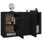 vidaXL Sideboard Schwarz 120x36x69 cm Holzwerkstoff vidaXL Sideboard Schwarz 120x36x69 cm Holzwerkstoff