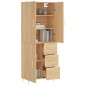 Highboard Sonoma-Eiche 69,5x34x180 cm Holzwerkstoff Highboard Sonoma-Eiche 69,5x34x180 cm Holzwerkstoff