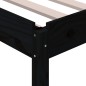 vidaXL Stapelbett Schwarz 80x200 cm Massivholz Kiefer vidaXL Stapelbett Schwarz 80x200 cm Massivholz Kiefer