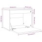 vidaXL Wandschrank 45x30x35 cm Massivholz Kiefer vidaXL Wandschrank 45x30x35 cm Massivholz Kiefer