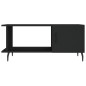 vidaXL Couchtisch Schwarz 90x50x40 cm Holzwerkstoff vidaXL Couchtisch Schwarz 90x50x40 cm Holzwerkstoff