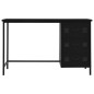 vidaXL Schreibtisch Schubladen Industriell Schwarz 120x55x75cm Stahl vidaXL Schreibtisch Schubladen Industriell Schwarz 120x55x75cm Stahl