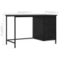 vidaXL Schreibtisch Schubladen Industriell Schwarz 120x55x75cm Stahl vidaXL Schreibtisch Schubladen Industriell Schwarz 120x55x75cm Stahl