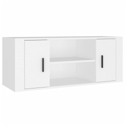 vidaXL TV-Schrank Weiß 100x35x40 cm Holzwerkstoff