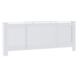 vidaXL MDF Heizkörperverkleidung Weiß 205 cm