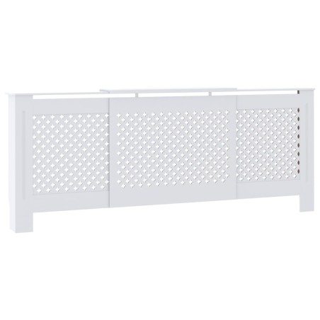 vidaXL MDF Heizkörperverkleidung Weiß 205 cm