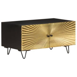 vidaXL Couchtisch 90x50x45 cm Massivholz Mango