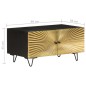 vidaXL Couchtisch 90x50x45 cm Massivholz Mango vidaXL Couchtisch 90x50x45 cm Massivholz Mango