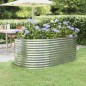 vidaXL Hochbeet Pulverbeschichteter Stahl 175x100x68 cm Silbern vidaXL Hochbeet Pulverbeschichteter Stahl 175x100x68 cm Silbern