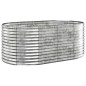 vidaXL Hochbeet Pulverbeschichteter Stahl 175x100x68 cm Silbern vidaXL Hochbeet Pulverbeschichteter Stahl 175x100x68 cm Silbern