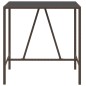 vidaXL Bartisch mit Glasplatte Braun 110x70x110 cm Poly Rattan vidaXL Bartisch mit Glasplatte Braun 110x70x110 cm Poly Rattan